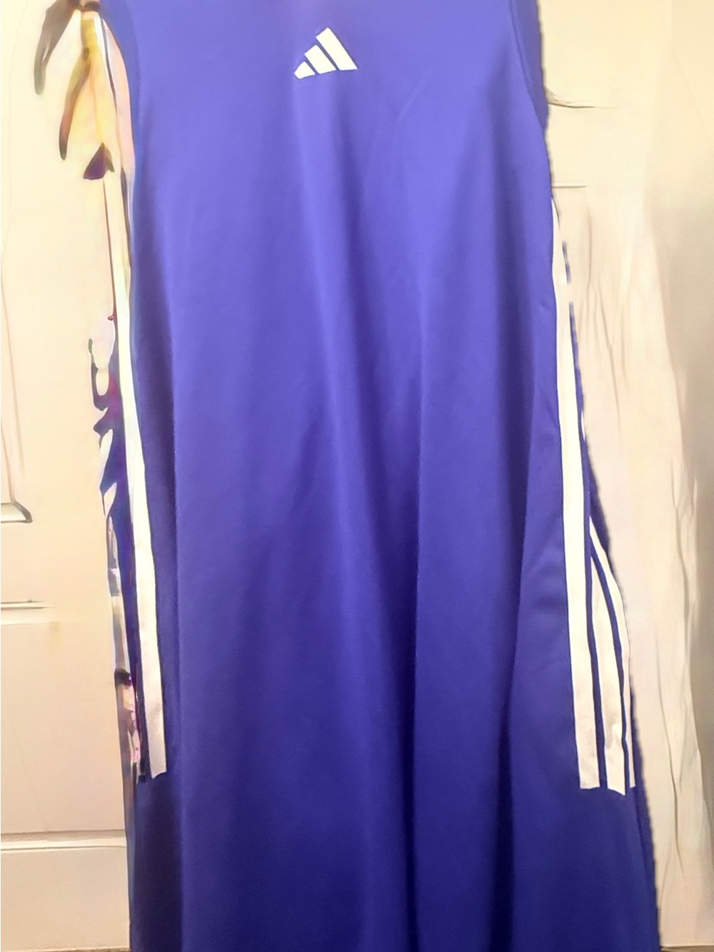 adidas Blue Tank Top with Red and White Trim
